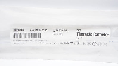Atrium 8032 PVC Thoracic Cath. 32 Fr. (x)